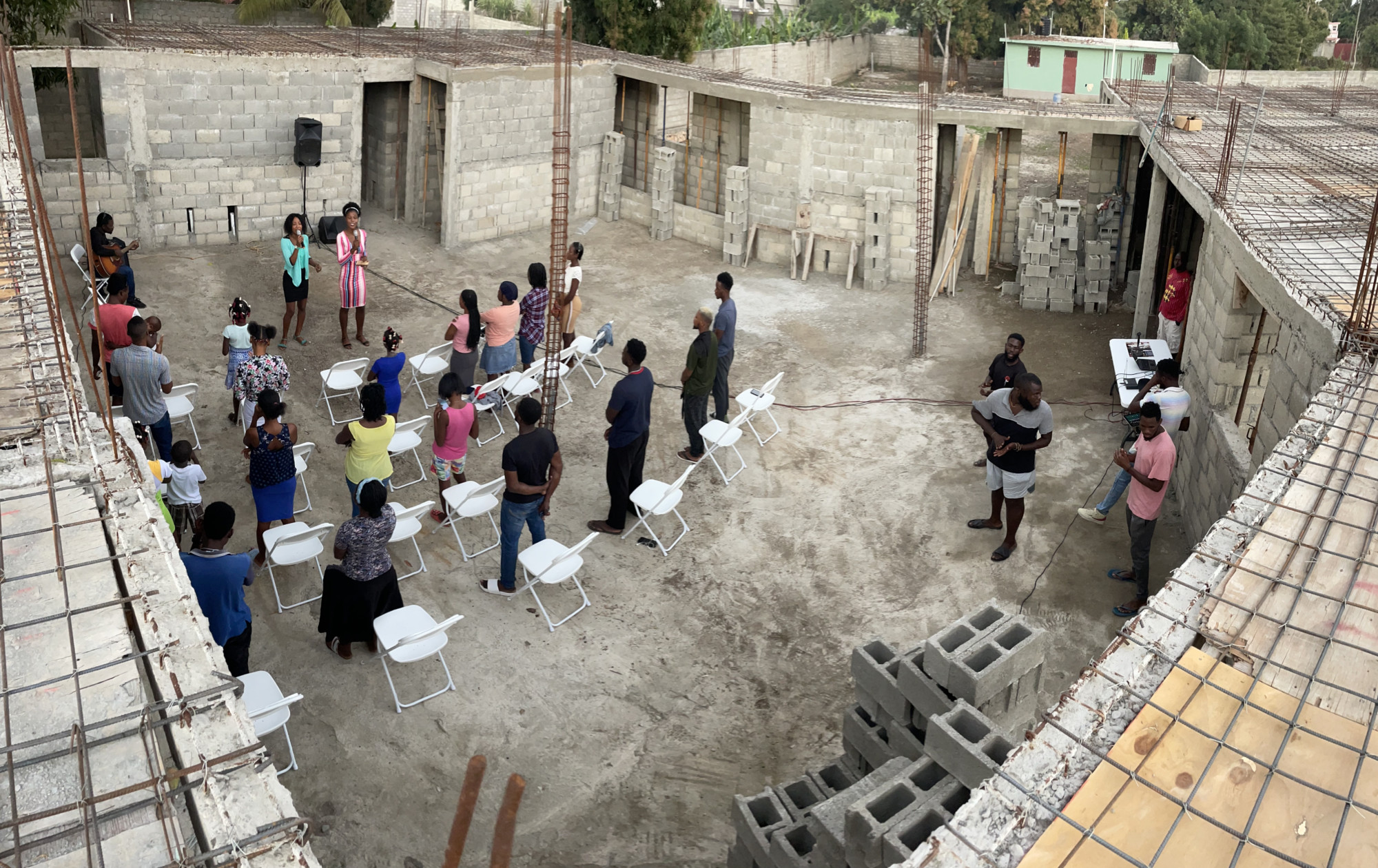 First Service in Haiti and Weekly Prayer for the Oxford Neighborhood