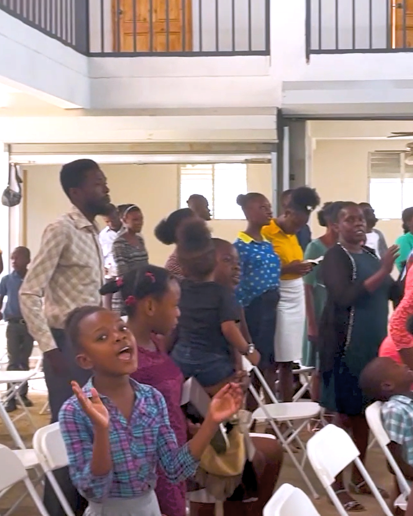 Get a glimpse into a Sunday service in Haiti